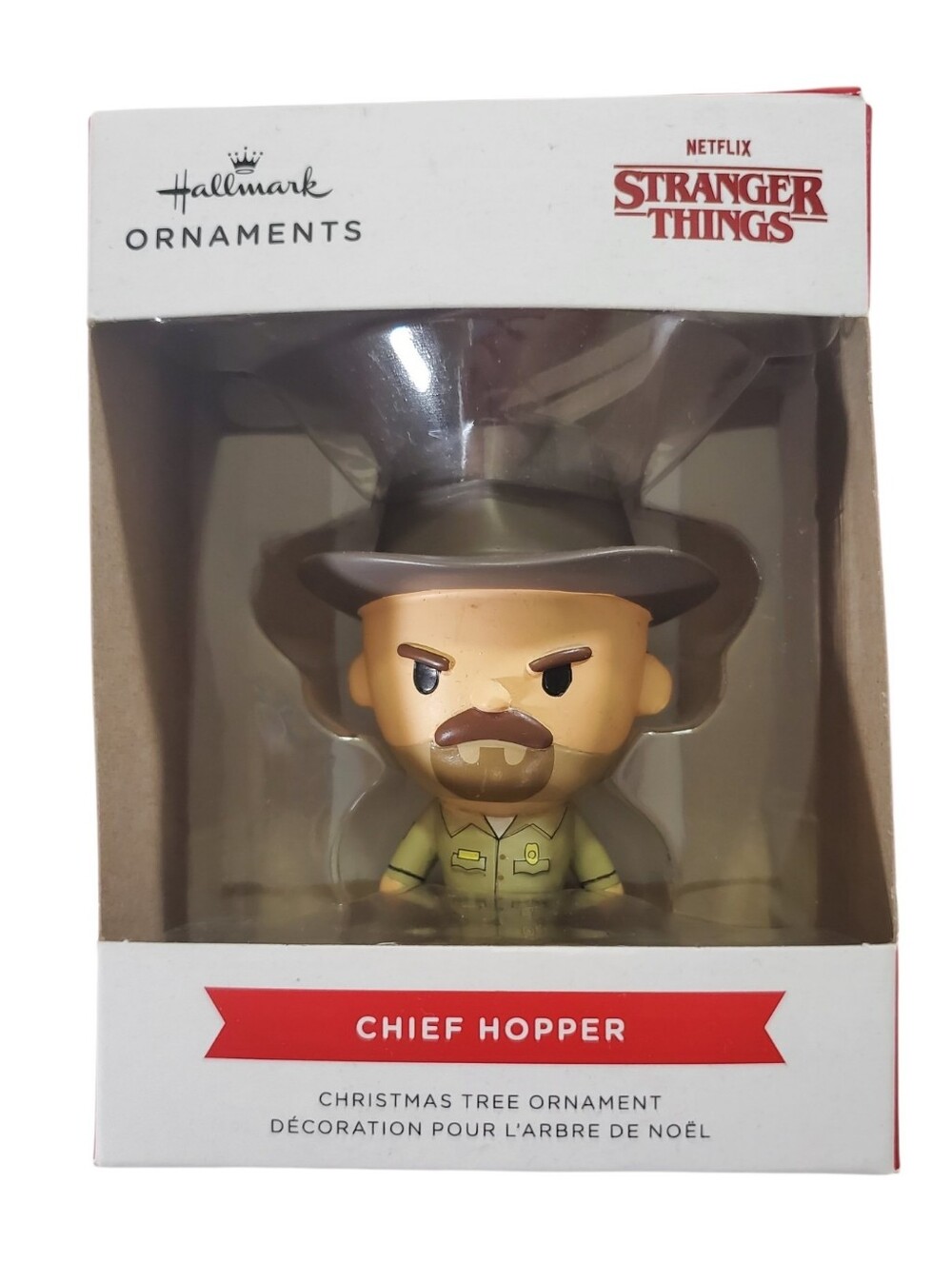 🟢 Hallmark Stranger Things Chief Hopper Christmas Tree Ornament NIB